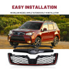 Picture of Front Grill Compatible with 2014 2015 2016 2017 2018 Subaru Forester Black with Red Line Replaces 91121SG030 91121SG020