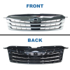Picture of Front Bumper Grill Compatible with 2010 2011 2012 Subaru Outback Chrome Moulding Replaces 91121AJ04B SU1200143