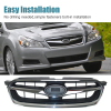 Picture of Mesh Grille Compatible with 2008 2009 Subaru Legacy Dark gray and Chrome moulding Grill Guard Replacement Part