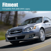 Picture of Mesh Grille Compatible with 2008 2009 Subaru Legacy Dark gray and Chrome moulding Grill Guard Replacement Part