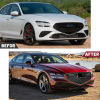 Picture of Front Bumper Grill Compatible with 2022 2023 Genesis G70 with Camera Hole Replaces 86366-G9500