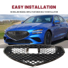 Picture of Front Bumper Grill Compatible with 2022 2023 Genesis G70 with Camera Hole Replaces 86366-G9500