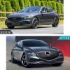 Picture of Front Grill Compatible with 2021 2022 2023 Genesis G80 Grille with Camera Hole Replaces 86350T1150