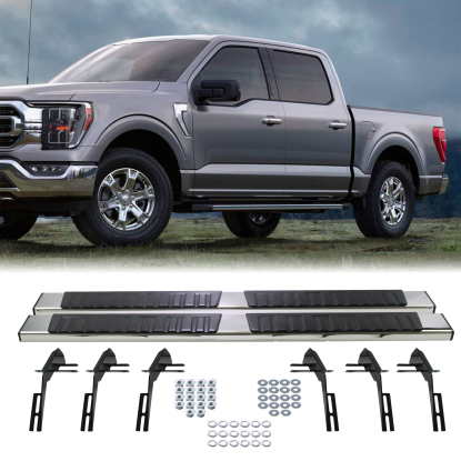 صورة عتبات جانبية لشاحنات فورد F-150 F-250 F-350 Super Duty Crew Cab موديلات 2015-2022