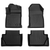 Picture of Floor Mats Compatible with 2014 2015 2016 2017 2018 2019 Ford Fiesta , TPE All Weather Custom Fit Floor Liner, Black