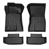 Picture of Floor Mats Compatible with 2015-2022 Ford Mustang , All Weather TPE Floor Liners Unique Black TPE