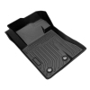 Picture of Floor Mats Compatible with 2015-2022 Ford Mustang , All Weather TPE Floor Liners Unique Black TPE