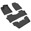 Picture of Automotive Accessory Car Floor Mats TPE Rubber Mats Compatible with 2016-2022 Honda Pilot