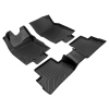 Picture of Floor Mats Compatible with 2017 2018 2019 2020 2021 2022 Nissan Rogue Sport , TPE All Weather Custom Fit Floor Liner, Black