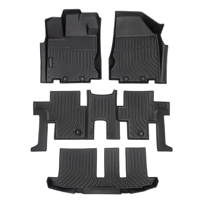 Picture of TPE Rubber Liners Accessory All Weather Floor Mats Compatible with 2013-2021 Nissan Pathfinder