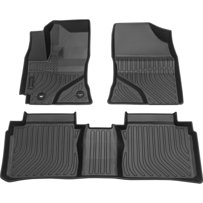 Picture of All Weather Floor Mats TPE Rubber Liners Accessory Compatible with 2014 2015 2016 2017 2018 2019 Toyota Corolla