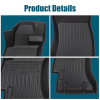 Picture of Floor Mats Fit for 2015-2021 Subaru WRX STI , TPE All Weather Custom, Black