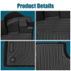 Picture of TPE Mats For Cars All Weather FloorLiners Compatible with 2019 2020 2021 2022 2023 Volkswagen Jetta