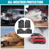 Picture of 3Pcs Compatible with 2013 2014 2015 2016 2017 2018 Acura RDX Car Floor Mats TPE Black All Weather Liner