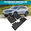 Picture of 3Pcs Compatible with 2013 2014 2015 2016 2017 2018 Acura RDX Car Floor Mats TPE Black All Weather Liner