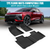 Picture of Floor Mats Compatible with 2019 2020 2021 2022 2023 2024 Chevrolet Blazer TPE Floor Liner