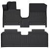 Picture of 3Pcs Floor Mats Compatible with 2023 2024 Genesis GV60 , TPE All Weather Custom Fit Floor Liner, Black