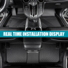 Picture of 3Pcs Floor Mats Compatible with 2023 2024 Genesis GV60 , TPE All Weather Custom Fit Floor Liner, Black