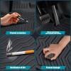 Picture of 3Pcs Floor Mats Compatible with 2023 2024 Genesis GV60 , TPE All Weather Custom Fit Floor Liner, Black