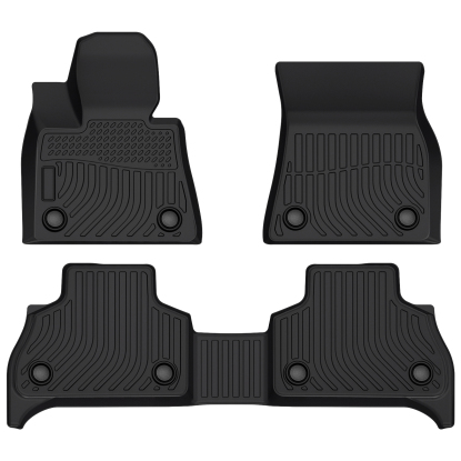 Picture of 2 Rows All-Weather TPE Floor Mats Compatible with 2014 2015 2016 2017 2018 BMW X5