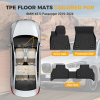 Picture of 2 Rows All-Weather TPE Floor Mats Compatible with 2014 2015 2016 2017 2018 BMW X5