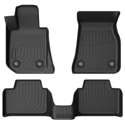 Picture of All-Weather TPE Floor Mats Compatible with 2021 2022 BMW 330e xDrive