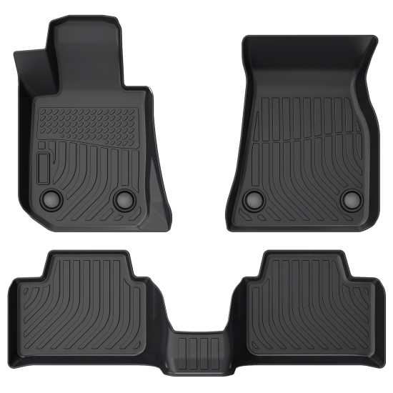 Picture of All-Weather TPE Floor Mats Compatible with 2021 2022 BMW 330e xDrive