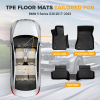 Picture of 3Pcs Floor Mats Compatible with 2017-2023 BMW 530i , TPE Car Floor Black