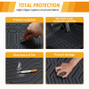 Picture of 3Pcs Floor Mats Compatible with 2017-2023 BMW 530i , TPE Car Floor Black
