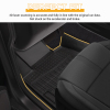 Picture of 3Pcs Floor Mats Compatible with 2017-2023 BMW 530i , TPE Car Floor Black