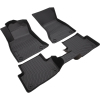 Picture of Floor Mats Compatible with 2017 2018 2019 2020 2021 Audi S4 , TPE Car Floor Black