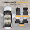 Picture of Floor Mats Compatible with 2017 2018 2019 2020 2021 Audi S4 , TPE Car Floor Black