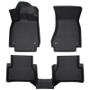 Picture of 4Pcs Floor Mats Compatible with 2012-2018 Audi A6 Quattro , All Weather TPE Floor Liners Unique Black TPE