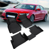 Picture of 4Pcs Floor Mats Compatible with 2012-2018 Audi A6 Quattro , All Weather TPE Floor Liners Unique Black TPE