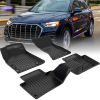 Picture of 4Pcs Floor Mats Compatible with 2018 2019 2020 2021 2022 2023 Audi Q5 , TPE All Weather Custom, Black