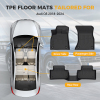 Picture of 4Pcs Floor Mats Compatible with 2018 2019 2020 2021 2022 2023 Audi Q5 , TPE All Weather Custom, Black