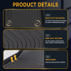 Picture of 4Pcs Floor Mats Compatible with 2018 2019 2020 2021 2022 2023 Audi Q5 , TPE All Weather Custom, Black
