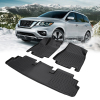 Picture of Floor Liners Accessories All Weather TPE Car Floor Mats Compatible with 2022 2023 Nissan Pathfinder