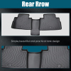 Picture of All Weather Floor Mats TPE Rubber Liners Accessory Compatible with 2020 2021 2022 2023 Hyundai Palisade