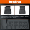 Picture of Floor Mats Compatible with 2015-2022 GMC Canyon , TPE Rubber All Weather Protection Cargo Liner Guard Accessories Anti-Slip Floor Liners
