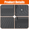 Picture of Floor Mats Compatible with 2015-2022 GMC Canyon , TPE Rubber All Weather Protection Cargo Liner Guard Accessories Anti-Slip Floor Liners