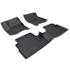Picture of Floor Mats for Cars, TPE All Weather Mats, Compatible with 2018 2019 2020 2021 2022 2023 Honda Accord , Black