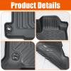 Picture of Floor Mats Compatible with 2013 2014 2015 2016 2017 Honda Accord TPE Floor Liner