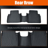 Picture of TPE Mats For Cars All Weather FloorLiners Compatible with 2008 2009 2010 2011 2012 Honda Accord