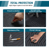 Picture of Floor Mats Compatible with 2017 2018 2019 2020 2021 2022 Honda CR-V All Weather TPE Cargo Liner Floor Mats Accessories