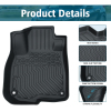 Picture of Floor Mats Compatible with 2017 2018 2019 2020 2021 2022 Honda CR-V All Weather TPE Cargo Liner Floor Mats Accessories