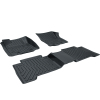 Picture of Floor Mats Compatible with 2018 2019 2020 2021 2022 2023 Toyota Tacoma , TPE All Weather Custom Fit Floor Liner, Black