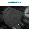 Picture of Floor Mats Compatible with 2018 2019 2020 2021 2022 2023 Toyota Tacoma , TPE All Weather Custom Fit Floor Liner, Black