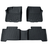 Picture of Floor Mats Compatible with 2018 2019 2020 2021 2022 2023 Toyota Tacoma , TPE All Weather Custom Fit Floor Liner, Black