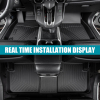 Picture of All Weather Floor Mats TPE Rubber Liners Accessory Compatible with 2021 2022 2023 2024 Nissan Rogue